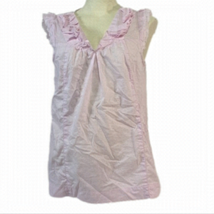 Ann Taylor LOFT Purple Ruffled Blouse